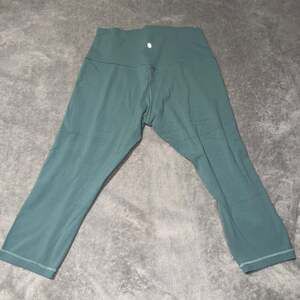 Lululemon Train Times 7/8 Pant 25" Mesh Leggings in Teal XXL